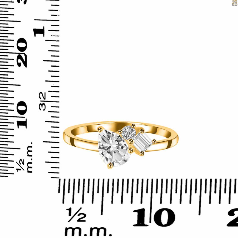 Crystal & White Topaz Ring CST-RDR-3199.