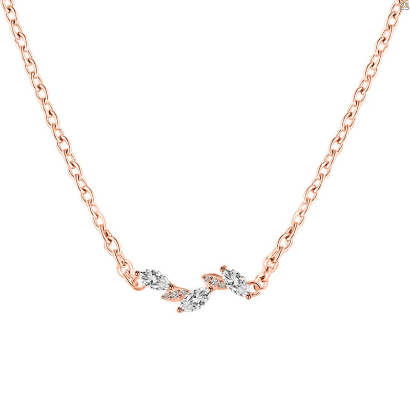 Crystal & White Topaz Necklace CST-RDN-460.