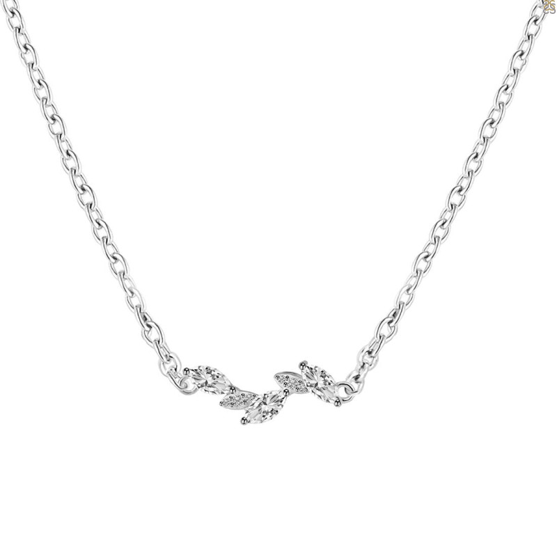 Crystal & White Topaz Necklace CST-RDN-460.