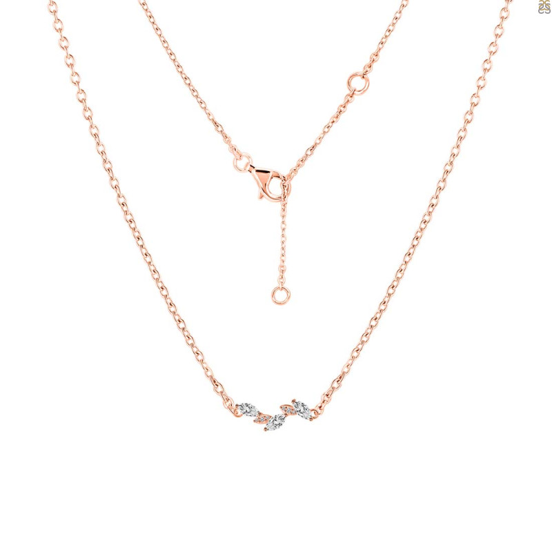 Crystal & White Topaz Necklace CST-RDN-460.