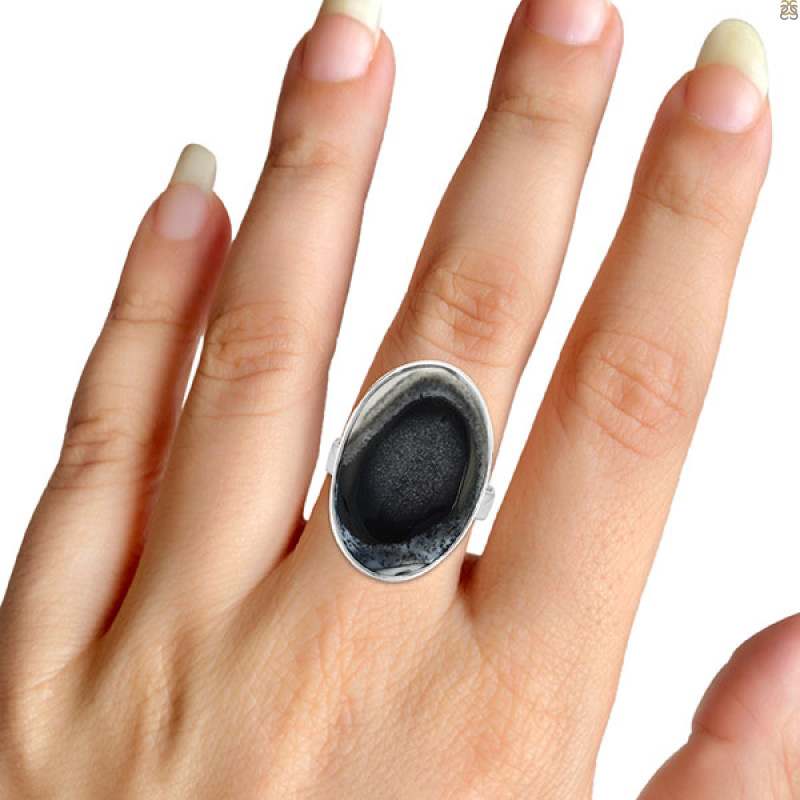 Dendritic Agate Adjustable Ring-ADJ-R