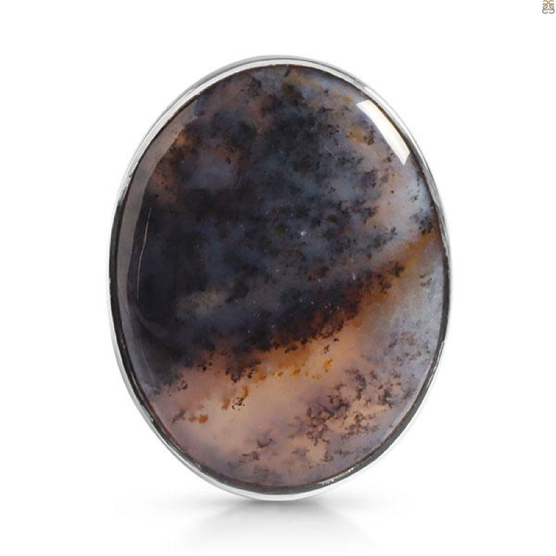 Russian Dendritic Agate Adjustable Ring-ADJ-R RDA-2-190