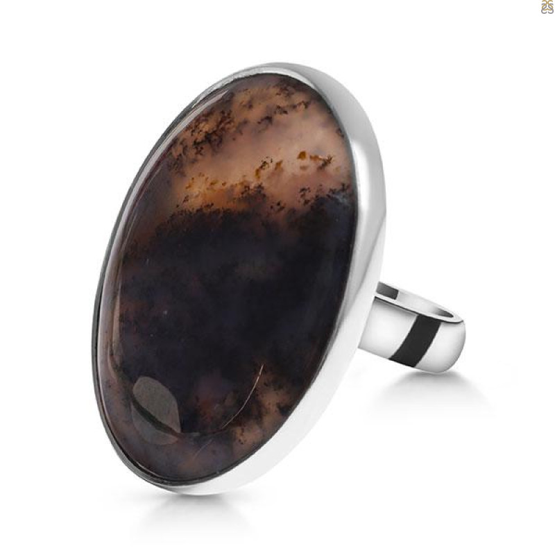 Russian Dendritic Agate Adjustable Ring-ADJ-R RDA-2-190