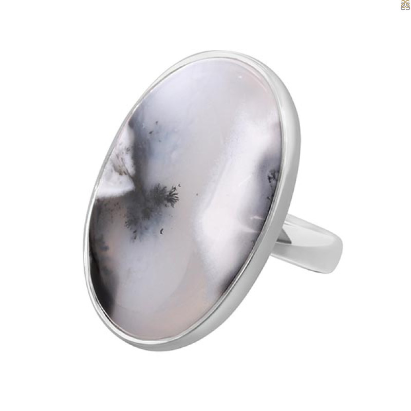 Dendritic Agate Ring-R-Size-6 DDA-2-6