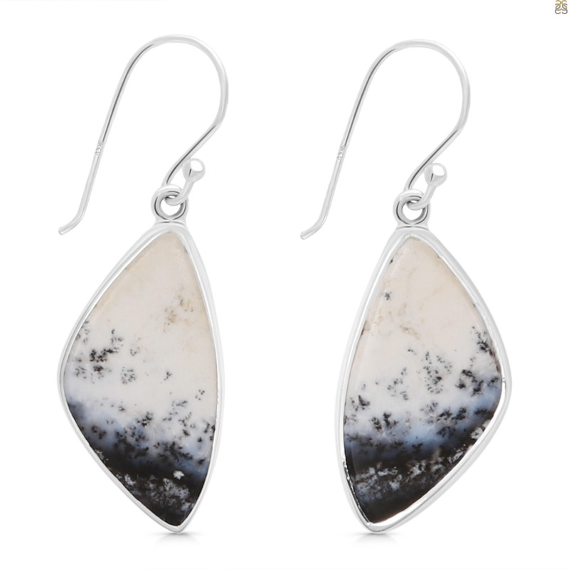 Dendritic Agate Earring-E DDA-3-116