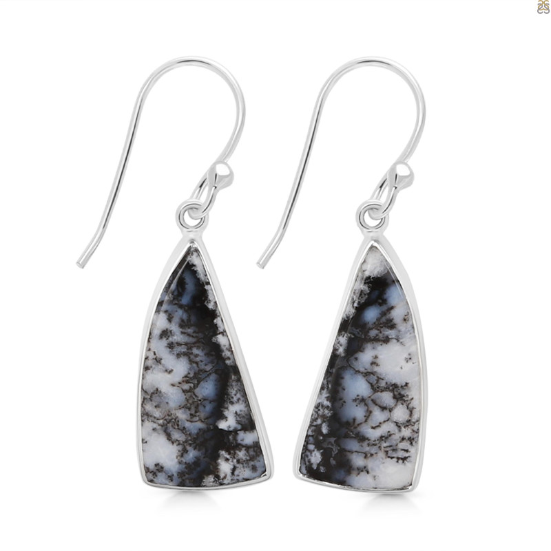Dendritic Agate Earring-E DDA-3-83
