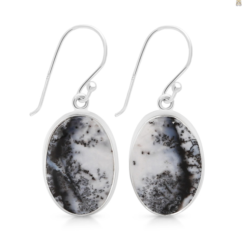 Dendritic Agate Earring-E DDA-3-85