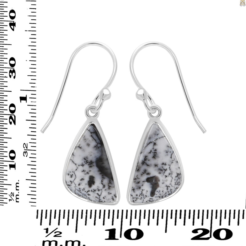 Dendritic Agate Earring-E DDA-3-87