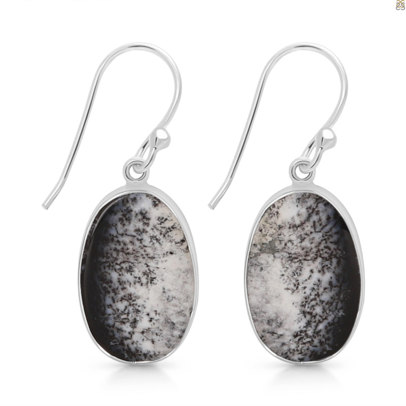 Dendritic Agate Earring-E DDA-3-88