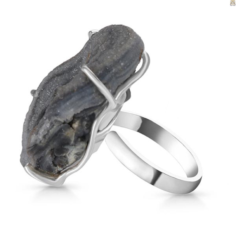 Desert Druzy Adjustable Ring-R DDZ-2-10