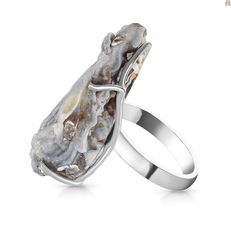 Desert Druzy Adjustable Ring-R DDZ-2-11