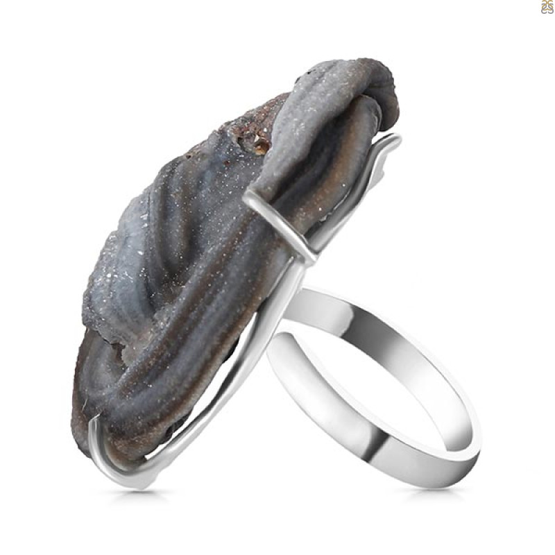Desert Druzy Adjustable Ring-R DDZ-2-15