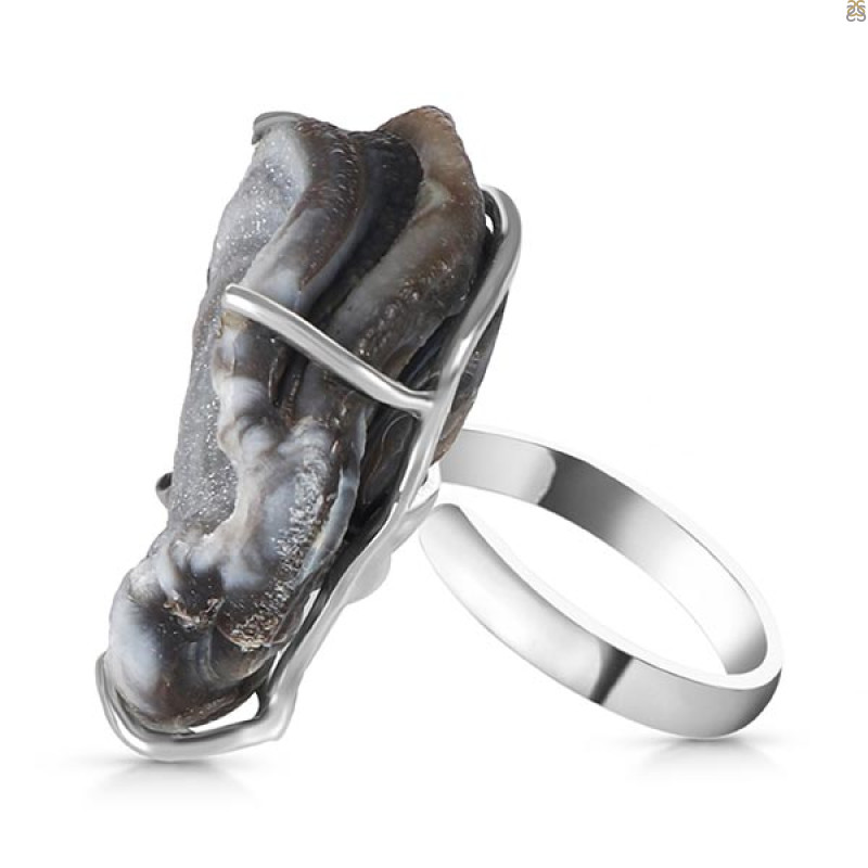Desert Druzy Adjustable Ring-R DDZ-2-16
