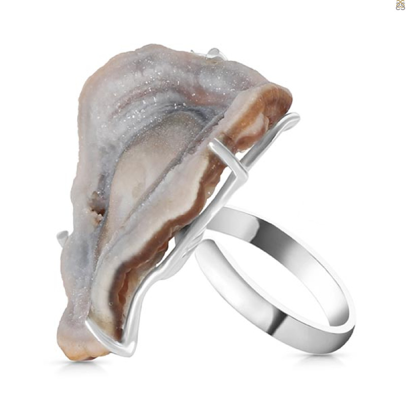 Desert Druzy Adjustable Ring-R DDZ-2-17