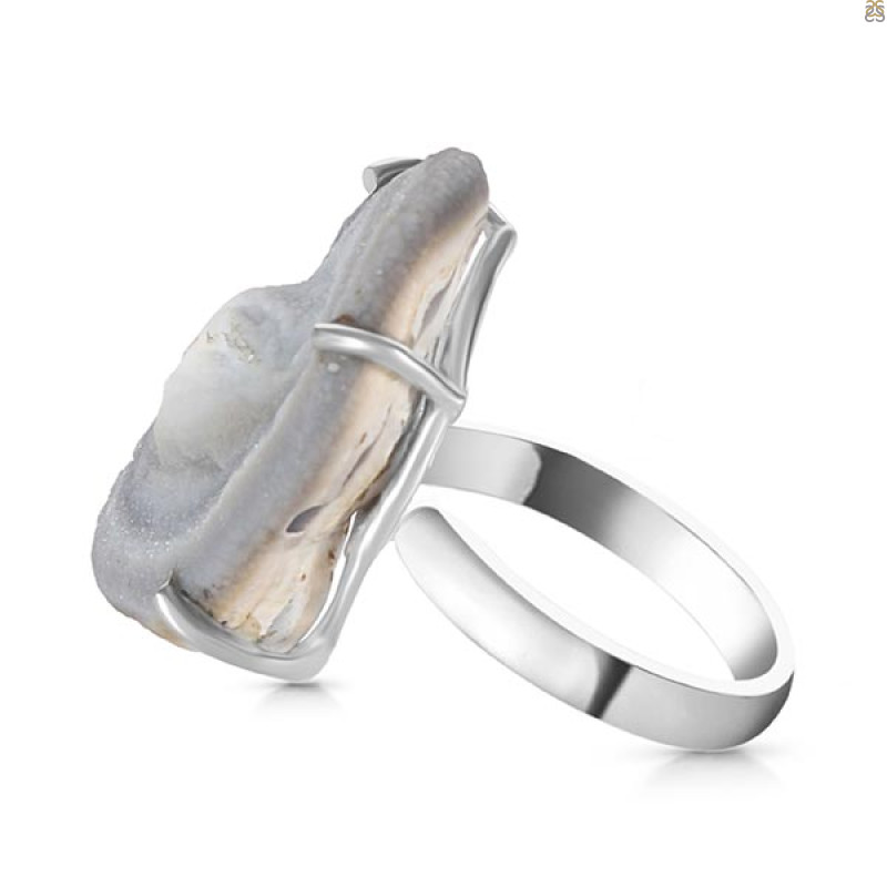 Desert Druzy Adjustable Ring-R DDZ-2-19
