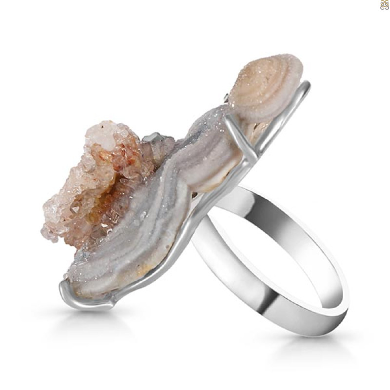 Desert Druzy Adjustable Ring-R DDZ-2-27