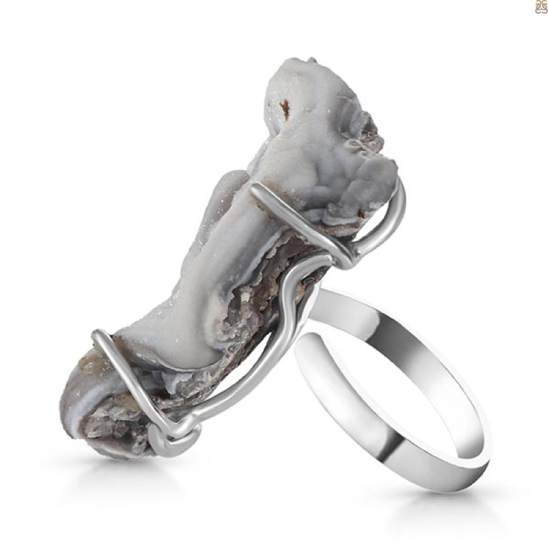 Desert Druzy Adjustable Ring-R DDZ-2-28