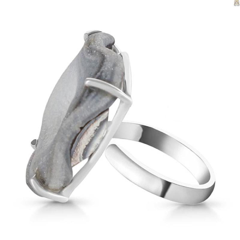 Desert Druzy Adjustable Ring-R DDZ-2-37