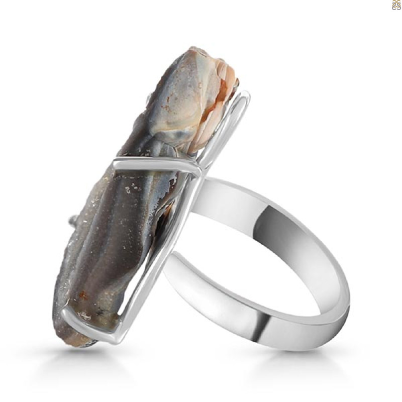 Desert Druzy Adjustable Ring-R DDZ-2-41