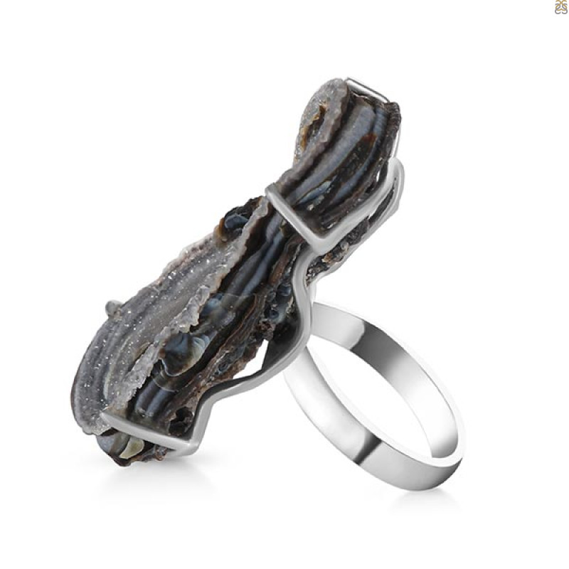 Desert Druzy Adjustable Ring-R DDZ-2-51