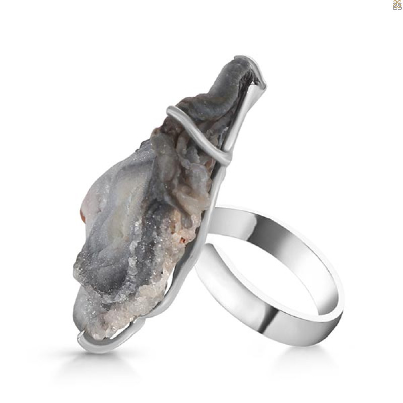 Desert Druzy Adjustable Ring-R DDZ-2-53