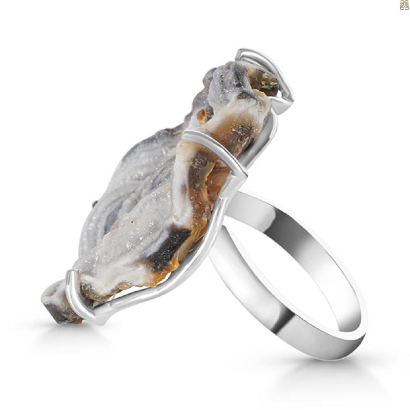Desert Druzy Adjustable Ring-R DDZ-2-6