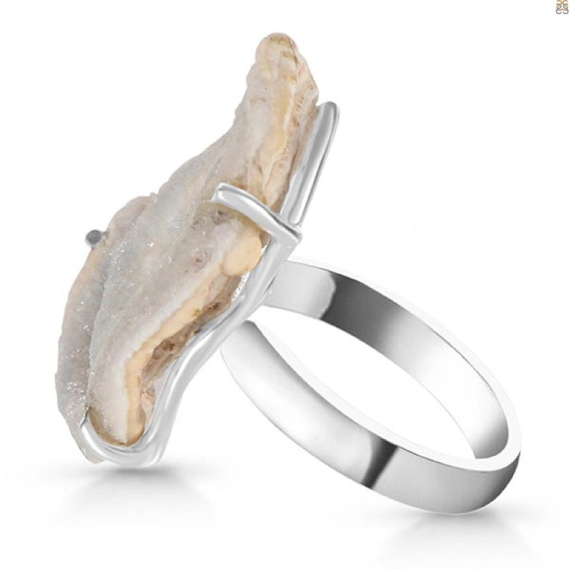 Desert Druzy Adjustable Ring-R DDZ-2-9