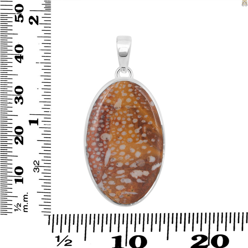 Deerfawn Jasper Pendant-SP DFJ-1-49