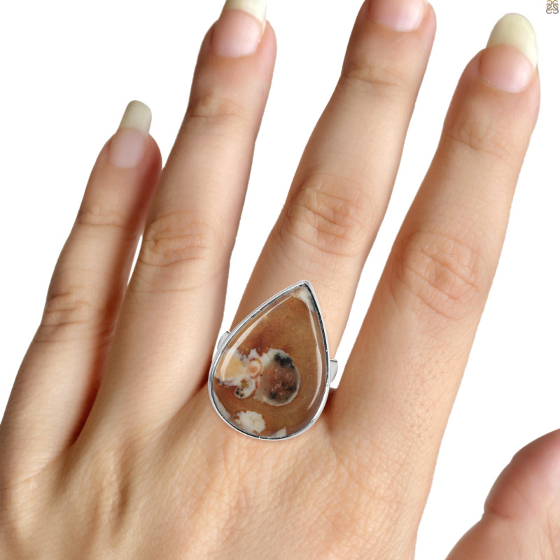Deerfawn Jasper Adjustable Ring-ADJ-R DFJ-2-62