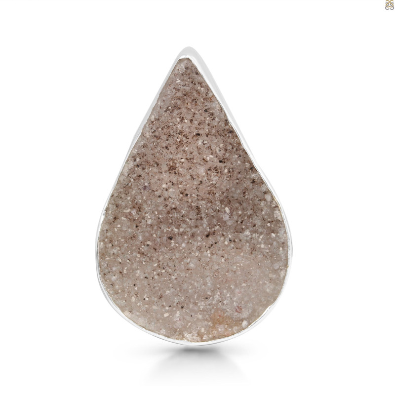 Natural Druzy Adjustable Ring-ADJ-R DRZ-2-1