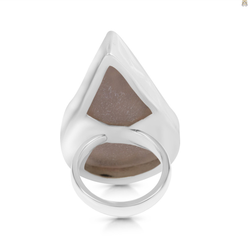 Natural Druzy Adjustable Ring-ADJ-R DRZ-2-1