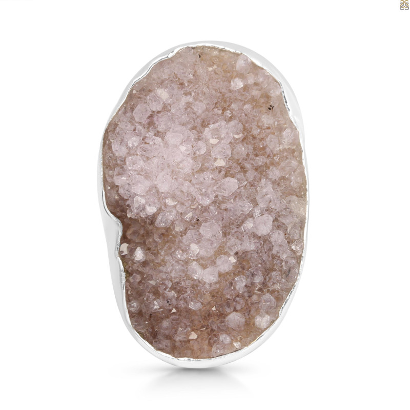 Natural Druzy Adjustable Ring-ADJ-R DRZ-2-10