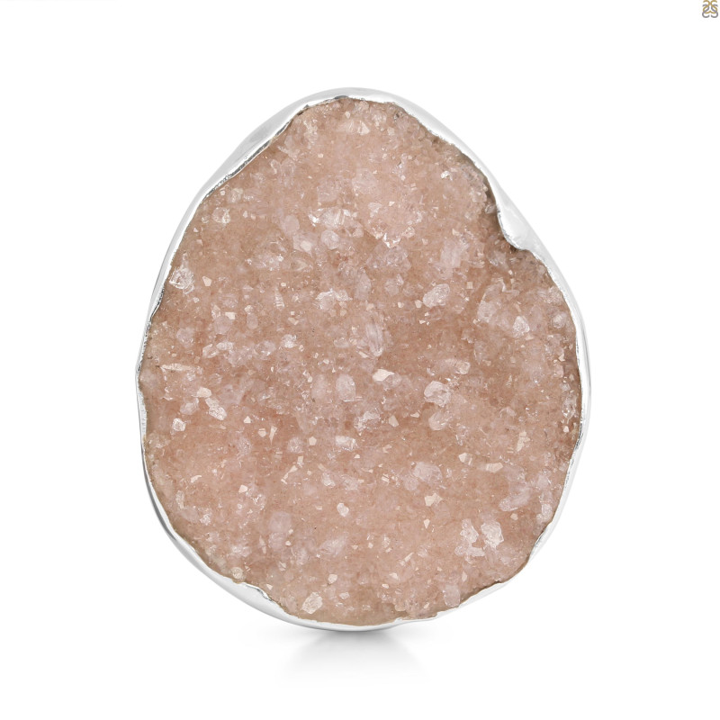 Natural Druzy Adjustable Ring-ADJ-R DRZ-2-12