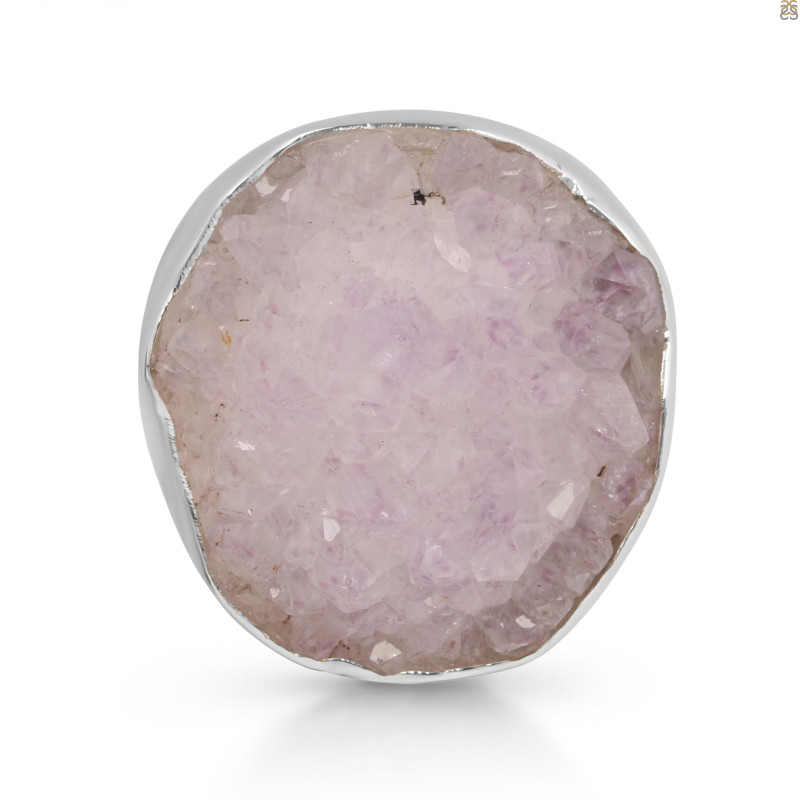 Natural Druzy Adjustable Ring-ADJ-R DRZ-2-13