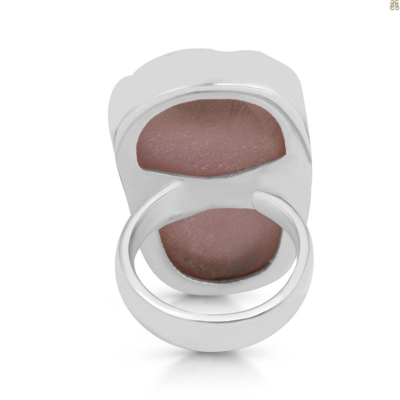 Natural Druzy Adjustable Ring-ADJ-R DRZ-2-14