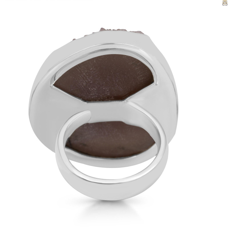 Natural Druzy Adjustable Ring-ADJ-R DRZ-2-15