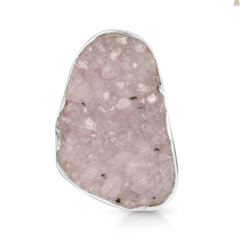 Natural Druzy Adjustable Ring-ADJ-R DRZ-2-17
