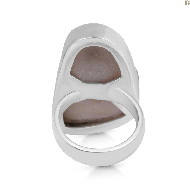 Natural Druzy Adjustable Ring-ADJ-R DRZ-2-17