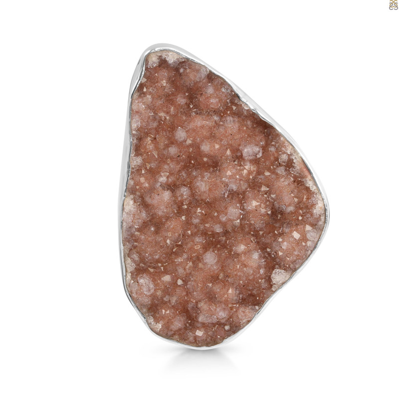 Natural Druzy Adjustable Ring-ADJ-R DRZ-2-18