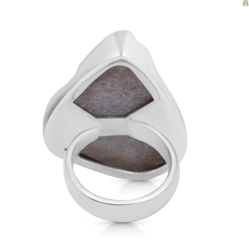 Natural Druzy Adjustable Ring-ADJ-R DRZ-2-18