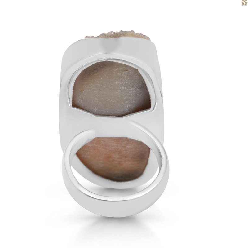 Natural Druzy Adjustable Ring-ADJ-R DRZ-2-20