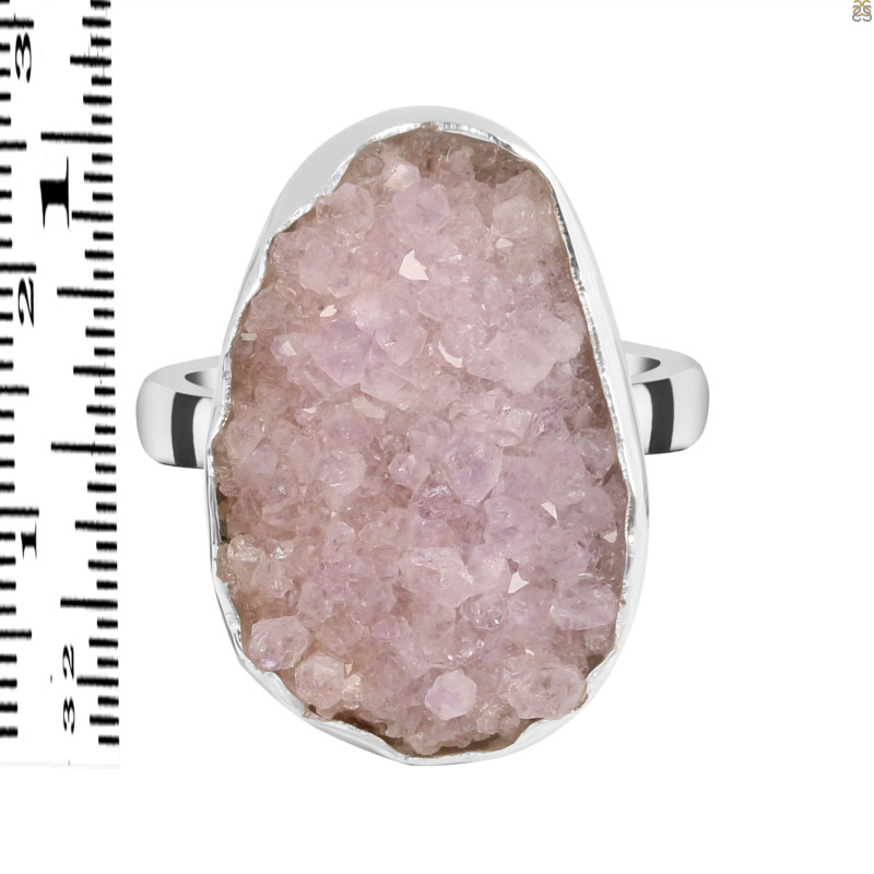 Natural Druzy Adjustable Ring-ADJ-R DRZ-2-21