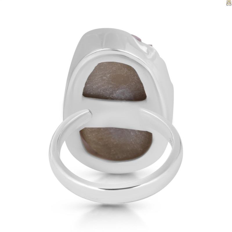 Natural Druzy Adjustable Ring-ADJ-R DRZ-2-21