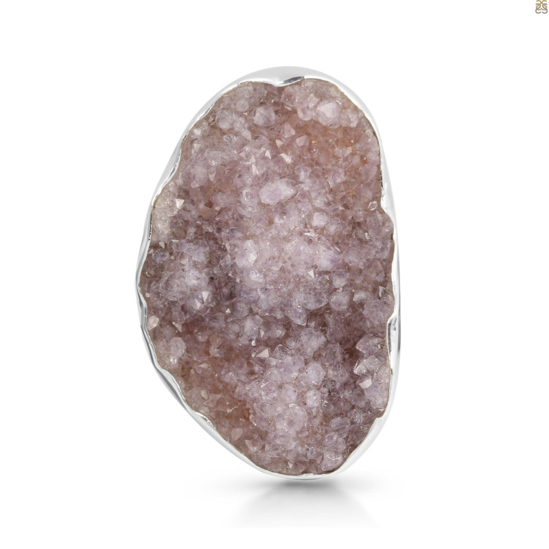 Natural Druzy Adjustable Ring-ADJ-R DRZ-2-22