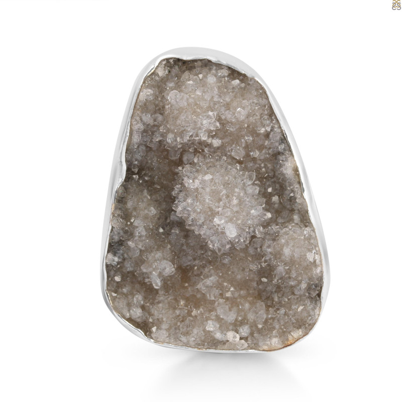 Natural Druzy Adjustable Ring-ADJ-R DRZ-2-26