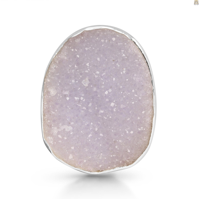 Natural Druzy Adjustable Ring-ADJ-R DRZ-2-4
