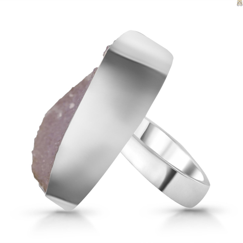 Natural Druzy Adjustable Ring-ADJ-R DRZ-2-4