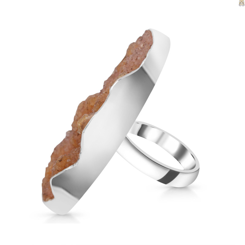 Natural Druzy Adjustable Ring-ADJ-R DRZ-2-6