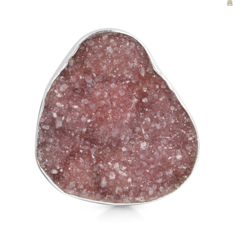 Natural Druzy Adjustable Ring-ADJ-R DRZ-2-7