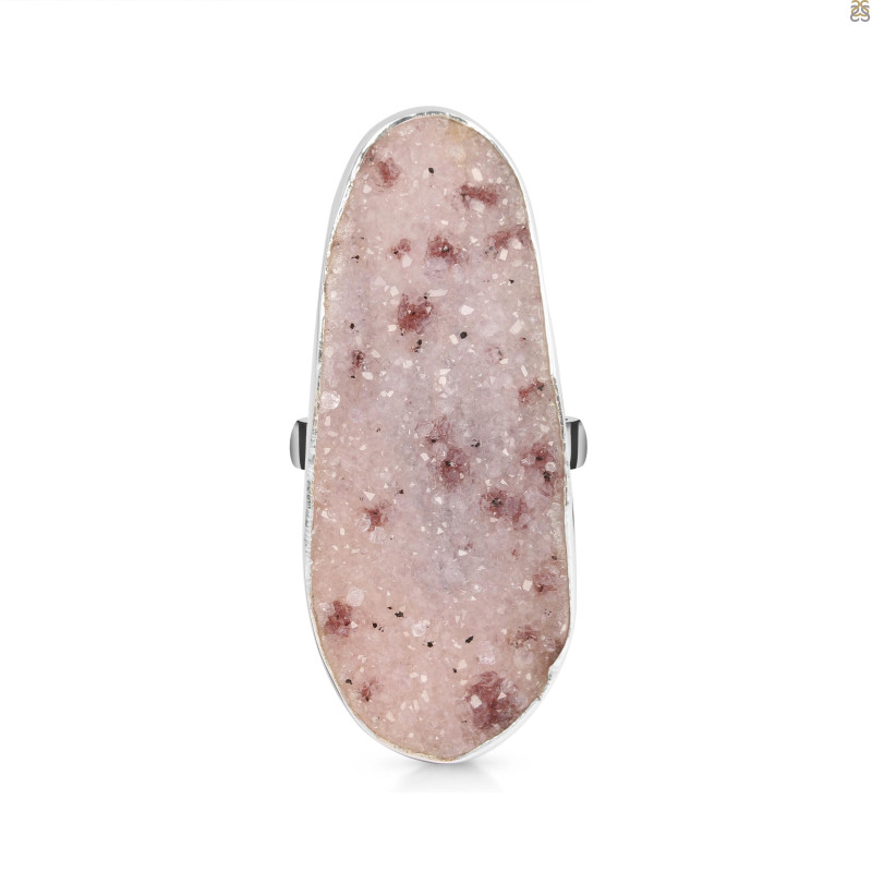 Natural Druzy Adjustable Ring-ADJ-R DRZ-2-8